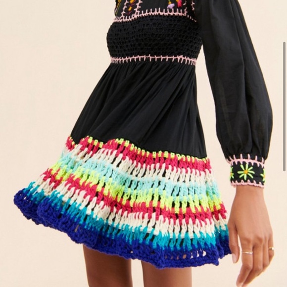 NEW CELIAB Scarlet Floral Multicolor Embroidered Dress NWT - Picture 2 of 15